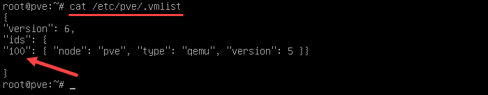 List VMs and their ID number in Proxmox.