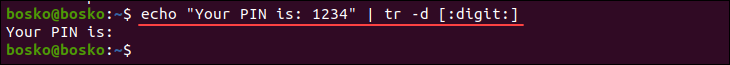 Removing a group of characters from a set.