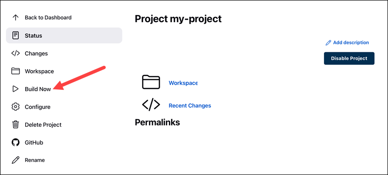 Project build Jenkins