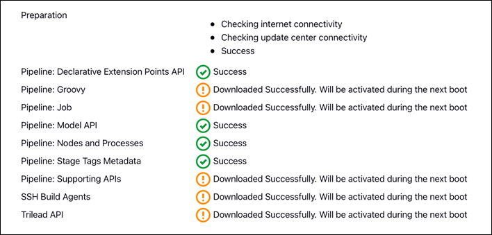 Plugin updates downloaded