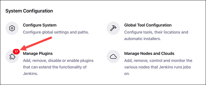 Manage plugins updates available