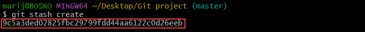 Create a dangling stash commit in Git.