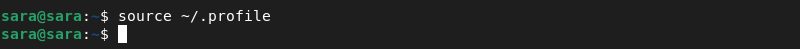Reload the bash profile terminal output