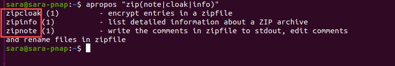 apropos regex piping terminal output