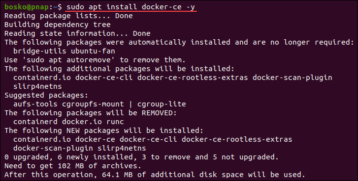 Installing Docker on Ubuntu using the official repository.