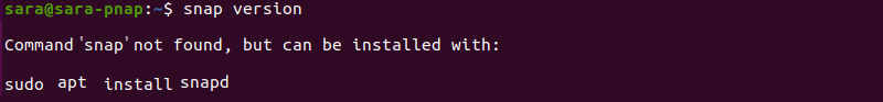 sanpd not installed terminal output
