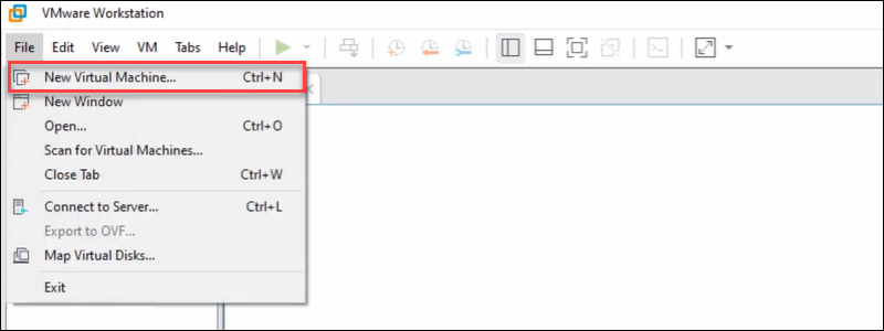 VMware workstation new virtual machine