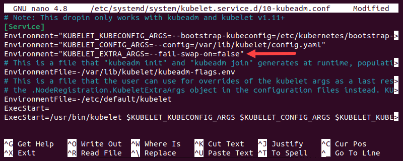 Kubeadm configuration.