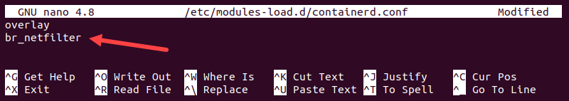 Editing containerd configuration.