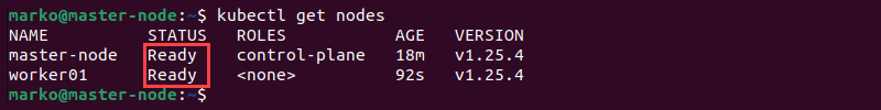 Viewing deployed nodes.