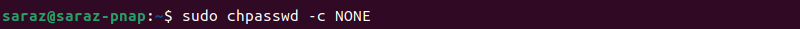sudo chpasswd c terminal output