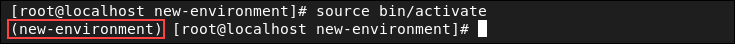 Activating a Python virtual environment.