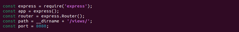 app.js constants